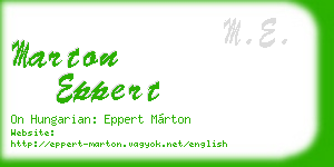 marton eppert business card